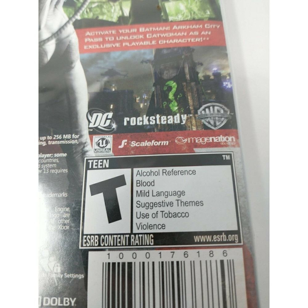 Batman: Arkham City (Microsoft Xbox 360, 2011) 3D Compatible from Rocksteady T - Picture 3 of 7
